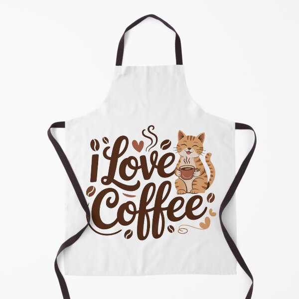Item preview, I Love Coffee, Coffee Lover, Cat Lover designed and sold by graphic-genie.
