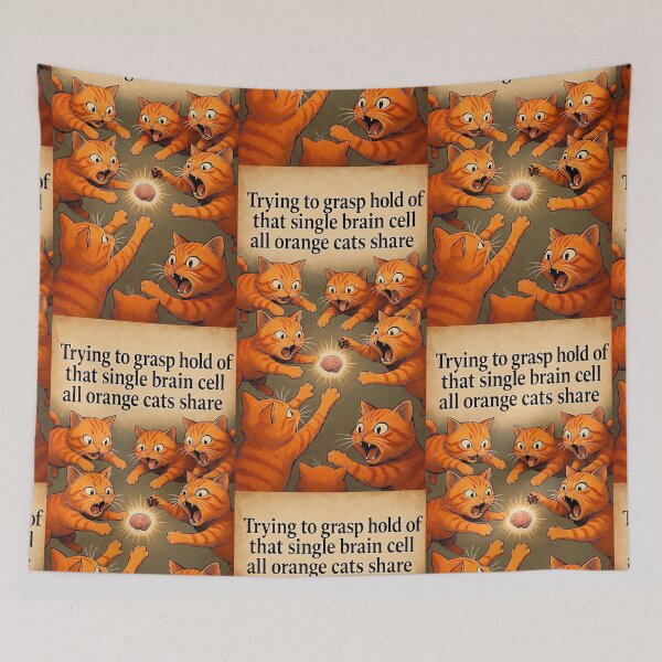 Item preview, Orange Cats Single Brain Cell - Share a Single Brain Cell 4 of 4 designed and sold by Beachy.