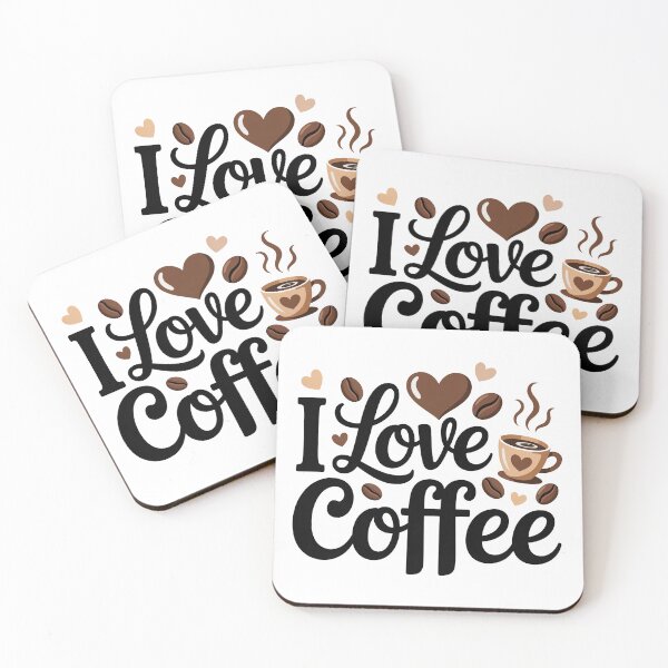 Item preview, I Love Coffee, Coffee Lover designed and sold by graphic-genie.