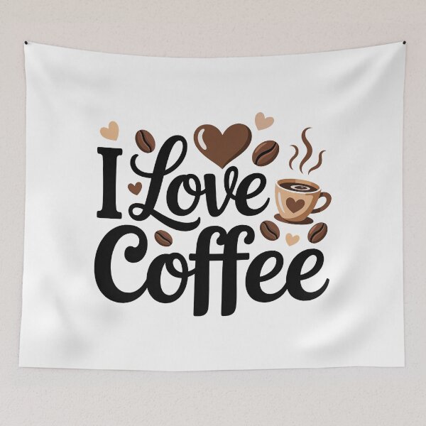 Item preview, I Love Coffee, Coffee Lover designed and sold by graphic-genie.