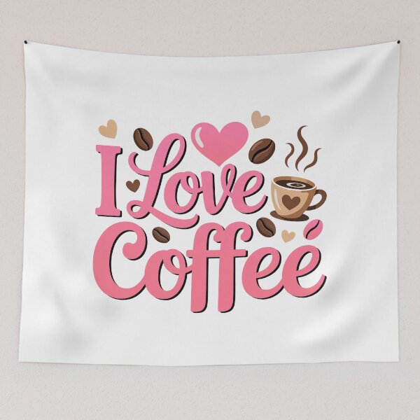 Item preview, I Love Coffee, Coffee Lover designed and sold by graphic-genie.