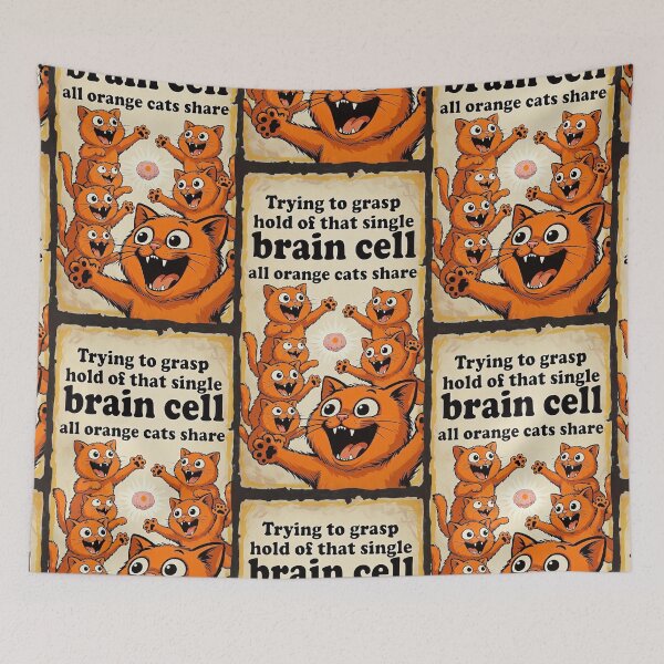 Item preview, Orange Cats Single Brain Cell - Share a Single Brain Cell 2 of 4 designed and sold by Beachy.