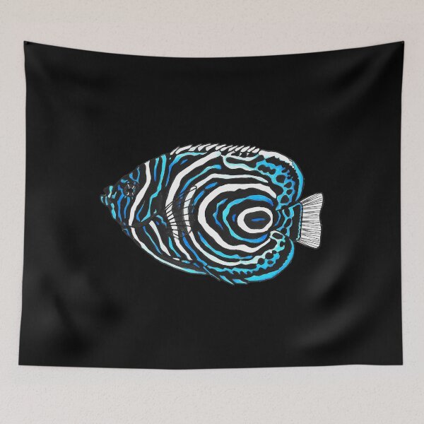 Item preview, Juvenile Emperor Angelfish Art designed and sold by wcnrezcdjb37.