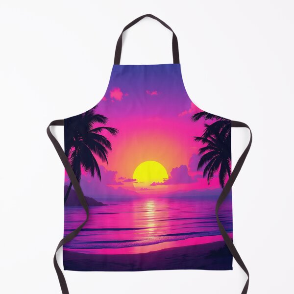 Item preview, Neon Palm Sunset – Vaporwave Tropical Aesthetic designed and sold by DreamyWallVibes.