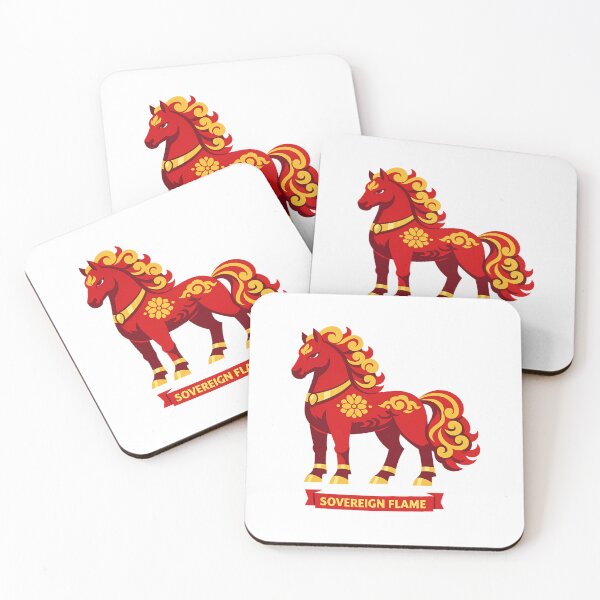 Item preview, Sovereign Flame Fire Horse – Regal Zodiac Horse Design designed and sold by Vendeloc.