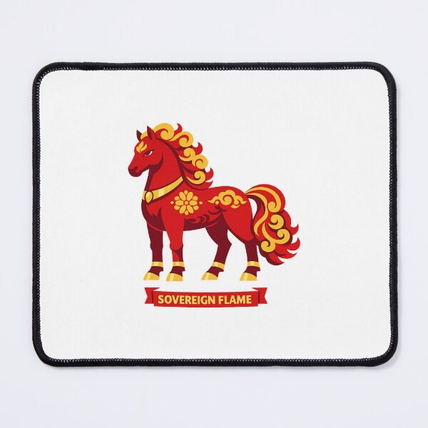 Item preview, Sovereign Flame Fire Horse – Regal Zodiac Horse Design designed and sold by Vendeloc.