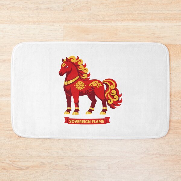 Item preview, Sovereign Flame Fire Horse – Regal Zodiac Horse Design designed and sold by Vendeloc.