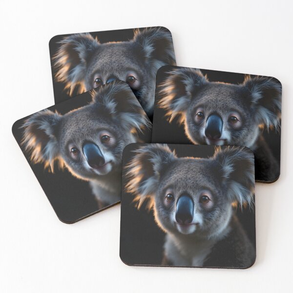Item preview, Guardian Calm Koala – Cinematic Night Wildlife Portrait designed and sold by DreamyWallVibes.