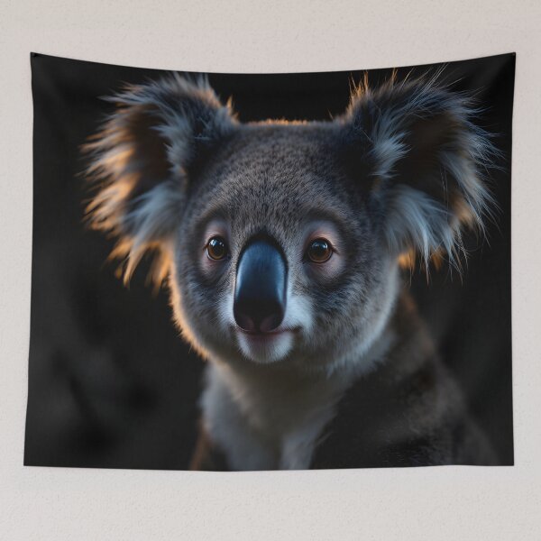 Item preview, Guardian Calm Koala – Cinematic Night Wildlife Portrait designed and sold by DreamyWallVibes.
