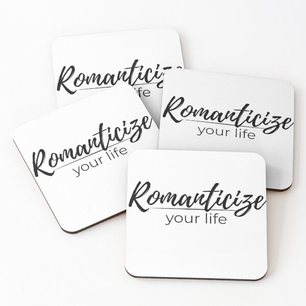 Item preview, Romanticize You Life - Soft Aesthetic Self Love Quote Typography Design designed and sold by DRIP.exe.