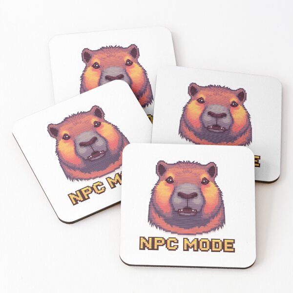 Item preview, NPC Mode Capybara Sticker designed and sold by shlepyart.