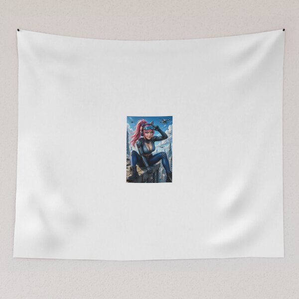 Item preview, Cathrynedelamort azure sky cyborg cat girl designed and sold by CathryneDelamort.