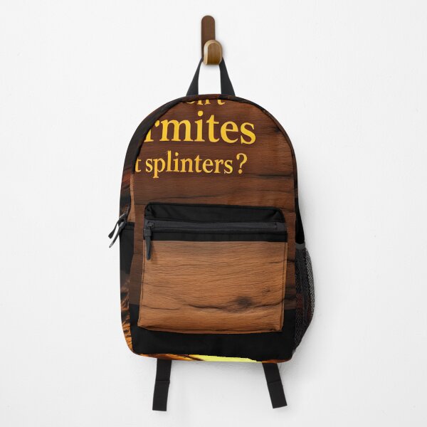 Item preview, Why Don’t Termites Get Splinters? Funny Wood Tunnel Typography Art designed and sold by DreamyWallVibes.