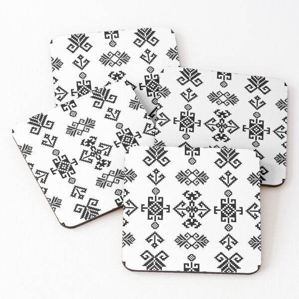 Item preview, Seamless Tribal Ethnic Ornament Pattern in Black and White Folk Style designed and sold by kasune-shop.