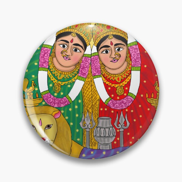 Item preview, Chamunda Devi Spiritual Artwork – Mythological Goddess Illustration designed and sold by Harshit_Digital_Arts.