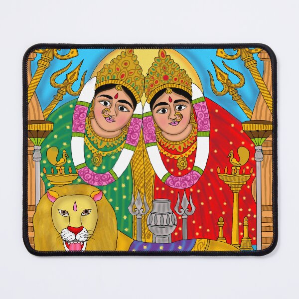 Item preview, Chamunda Devi Spiritual Artwork – Mythological Goddess Illustration designed and sold by Harshit_Digital_Arts.