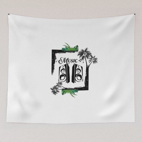 Item preview, Tropical Music Vibes – Modern Speaker Art Design designed and sold by Heisenberg-Arts.