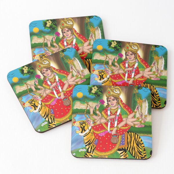 Item preview, Goddess Chandraghanta Divine Design – Navdurga Spiritual Art designed and sold by Harshit_Digital_Arts.