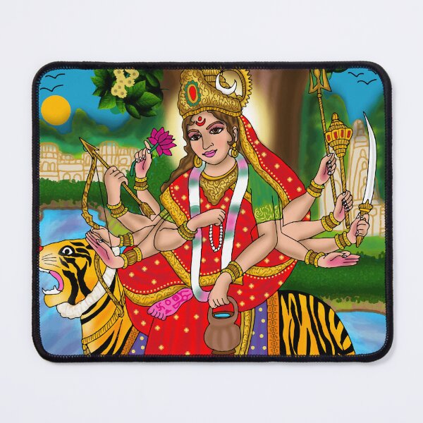 Item preview, Goddess Chandraghanta Divine Design – Navdurga Spiritual Art designed and sold by Harshit_Digital_Arts.