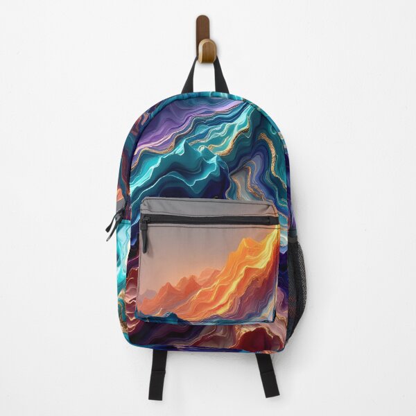 Item preview, Vibrant Marble Mountains – Abstract 3D Color Landscape designed and sold by DreamyWallVibes.
