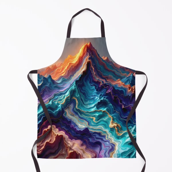 Item preview, Vibrant Marble Mountains – Abstract 3D Color Landscape designed and sold by DreamyWallVibes.