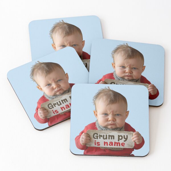 Item preview, Grumpy baby designed and sold by bubblyrainbow.