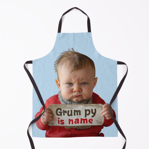 Item preview, Grumpy baby designed and sold by bubblyrainbow.