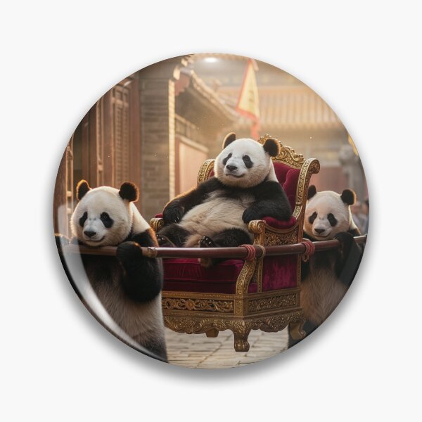 Item preview, Panda Borne Along on a Fancy Chair Litter designed and sold by Tridentulus.