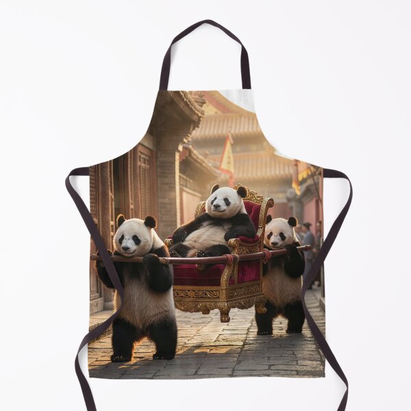Item preview, Panda Borne Along on a Fancy Chair Litter designed and sold by Tridentulus.