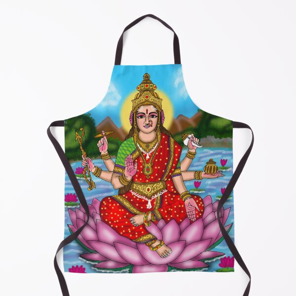 Item preview, Goddess Dhanlakshmi Divine Design – Hindu Wealth Goddess Art designed and sold by Harshit_Digital_Arts.