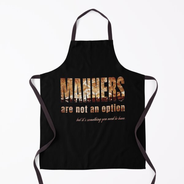 Item preview, manners are not an option. designed and sold by CATFORLIFEART.