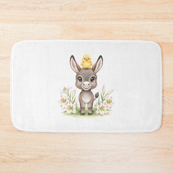 Item preview, Cute Easter Donkey with Chick and Lilies designed and sold by xMErCUrY03x.