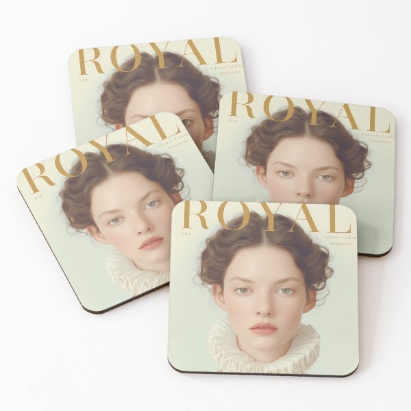 Item preview,  ROYAL – Elizabethan Inspired Fashion Magazine Poster, Tudor Era Studio Portrait Illustration designed and sold by Mindrender.