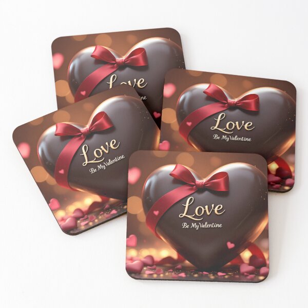 Artikelvorschau, Luxuriöses Schokoladenherz-Design zum Valentinstag entworfen und verkauft von DreamyWallVibes.