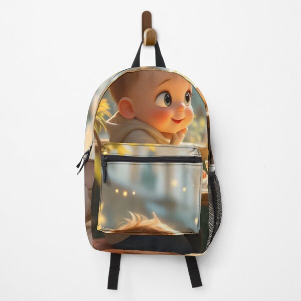 Item preview, Cozy Café Babies with Gold Dust – Warm Magical Moment designed and sold by DreamyWallVibes.