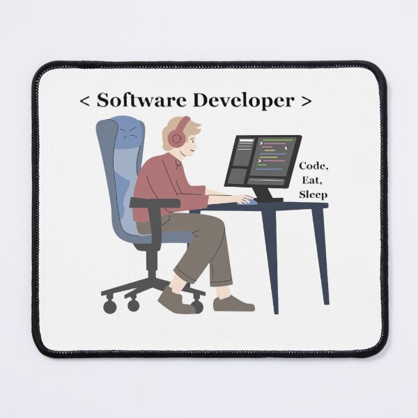 Item preview, Software Developer Life – Code, Eat, Sleep designed and sold by Heisenberg-Arts.