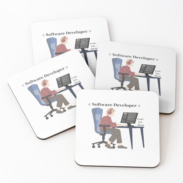 Item preview, Software Developer Life – Code, Eat, Sleep designed and sold by Heisenberg-Arts.