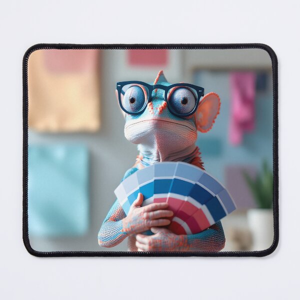 Item preview, Serious Chameleon Interior Designer – Funny Animal Color Consultant Art designed and sold by DreamyWallVibes.