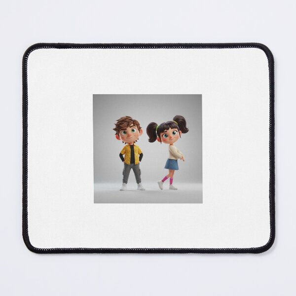 Item preview, Adorable 3D Cartoon Boy and Girl Friends designed and sold by TrendTonic1.