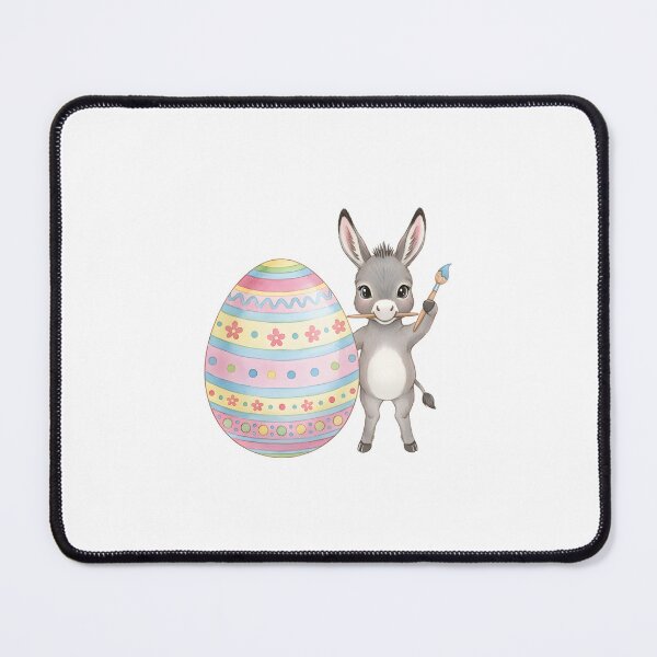 Item preview, Cute Artist Donkey Painting Easter Egg designed and sold by xMErCUrY03x.