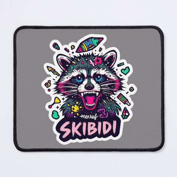 Item preview, Skibidi Raccoon Sticker – Viral Meme designed and sold by shlepyart.