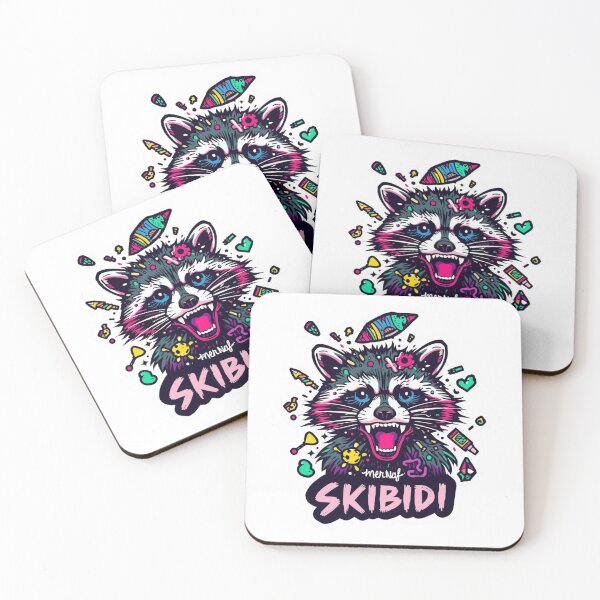 Item preview, Skibidi Raccoon Sticker – Viral Meme designed and sold by shlepyart.