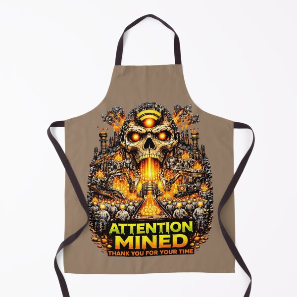 Item preview, Attention Mined – Media Manipulation & Data Surveillance Industrial Art designed and sold by Makuno Studio.