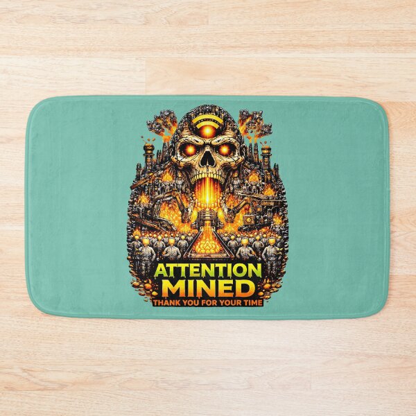 Artikelvorschau, Attention Mined – Medienkontrolle & Datenüberwachung Dystopie Design entworfen und verkauft von Makuno Studio.