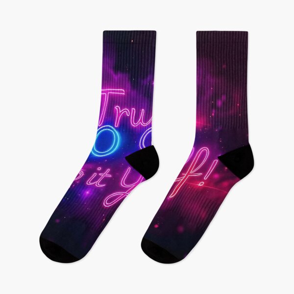Item preview, Trust No One – Do It Yourself Neon Motivational Quote designed and sold by DreamyWallVibes.