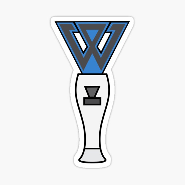 winner white lightstick pattern sticker by k waii redbubble