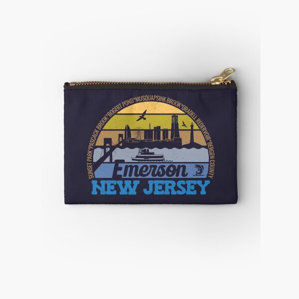 Item preview, Emerson New Jersey Sunset Retro Vintage Local Pride Logo designed and sold by CRHPOD20.