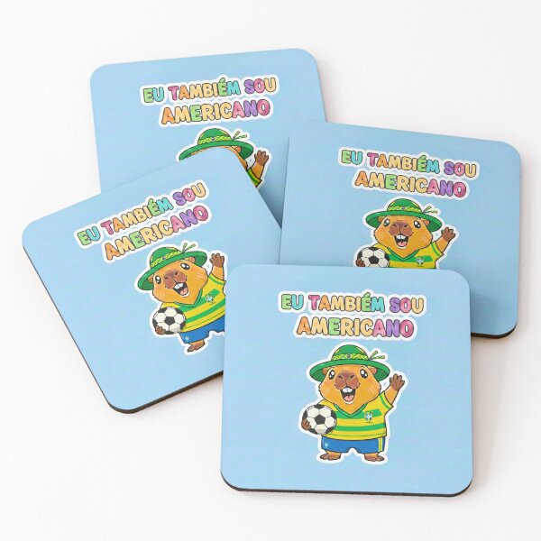 Item preview, Kawaii Brazilian Capybara – I'm America Too designed and sold by FRADEX STORE.