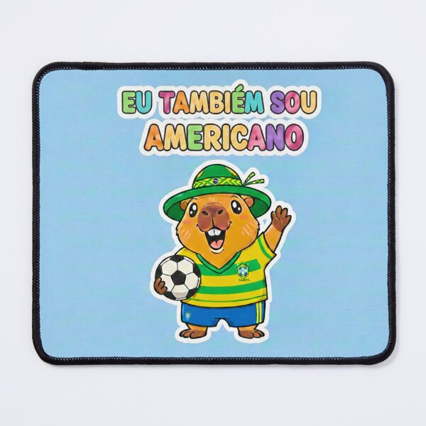 Item preview, Kawaii Brazilian Capybara – I'm America Too designed and sold by FRADEX STORE.