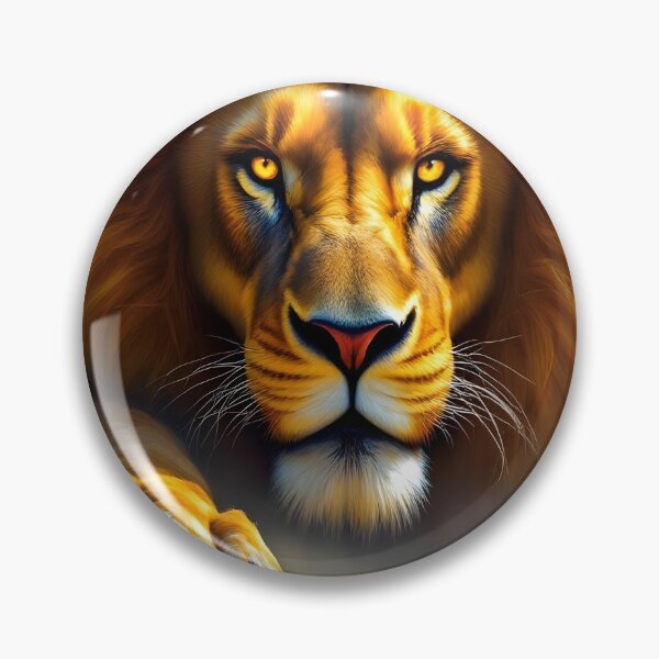 Item preview, Brave Tiny Ant Faces Majestic Lion - We Are All Equal - Epic Courage Wall Art designed and sold by DreamyWallVibes.